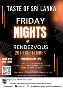 poster advertising sri lankan night